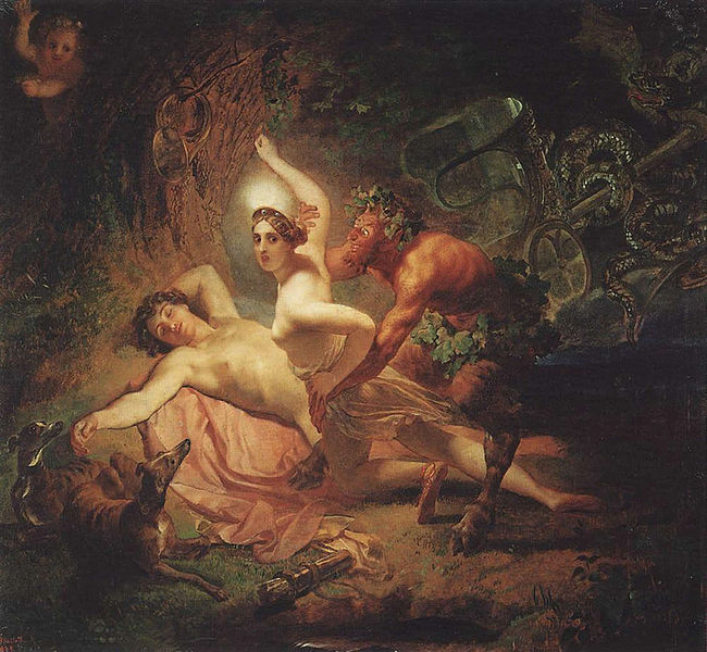 Endymion and Satyr